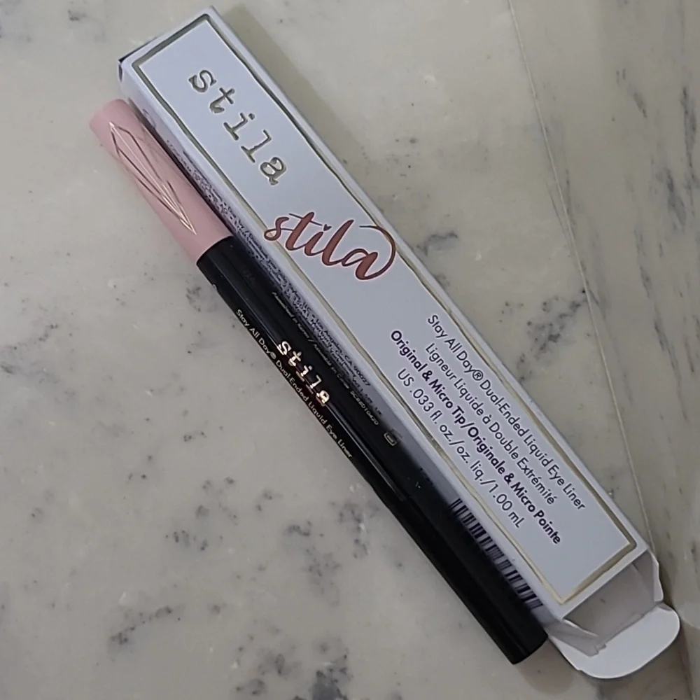KITTEN KOSMO and INTENSE BLACK NIB Stila Stay All Day Dual Ended Liquid Eyeliner